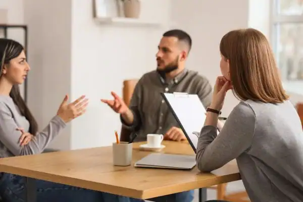 Image of couple access free mediation using family mediation voucher scheme Grimsby